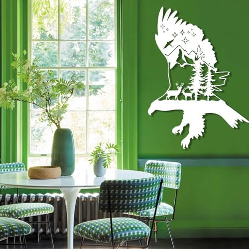 Metal Eagle Wall Art Nature Decor for Home