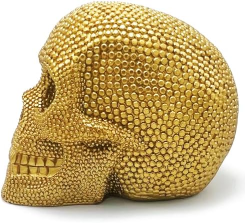 Gothic Halloween Skull Statue Decor Collectible