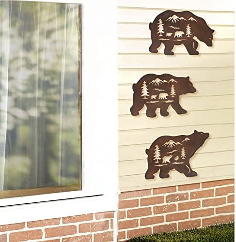 WAIU Wall Hanging Forest Bear Decoration Set of 3