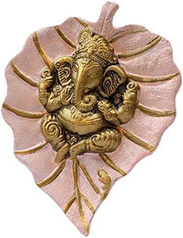 Charmy Crafts Metal Ganesha Wall Hanging Decoration - Light Pink