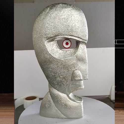 Abstract Face Figurine Hand Painted Resin Sculpture Collectible Art
