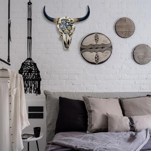 Alikiki Steampunk Bull Skull Wall Decor