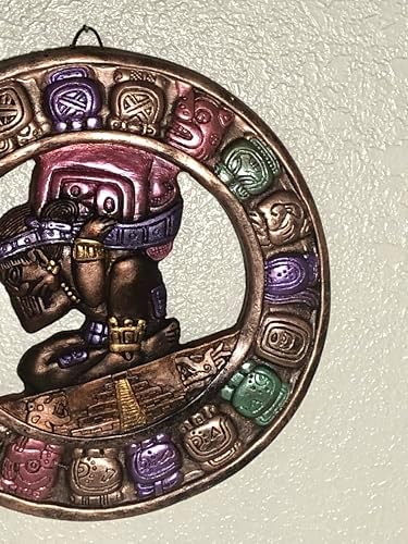 Mayan Calendar Wall Art Bronze Medallion