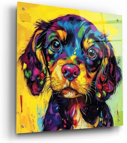 Epic Art Woof Spaniel Wall Sculpture 24x24