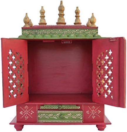 Home Temple Pooja Mandir Wooden Temple Statue for Home