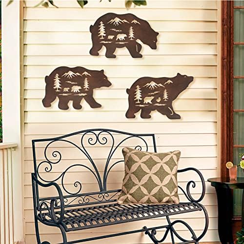 WAIU Wall Hanging Forest Bear Decoration Set of 3