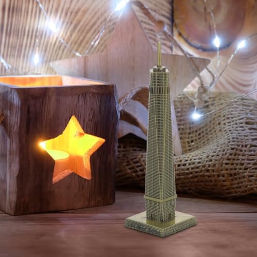 COHEALI World Trade Center Statue Metal Replica Sculpture