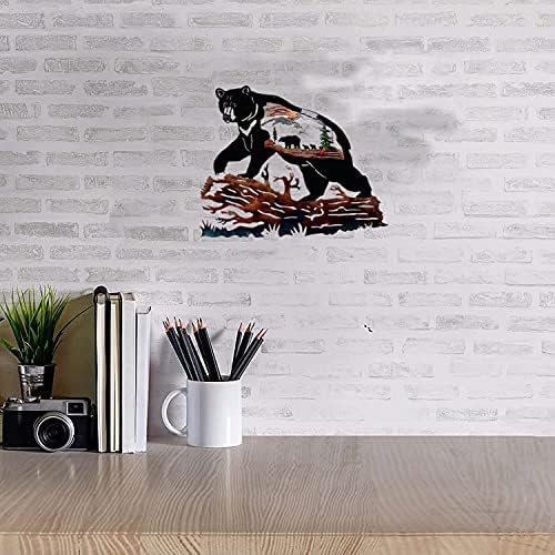 Black Bear Wall Sculpture Living Room Decor