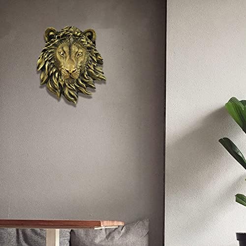 Animal Head Wall Decor Resin Lion Wall Hanging Art Sculpture