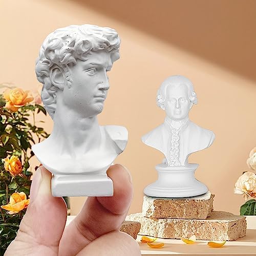 10PCS Mini Musicians Bust Statue Decor Figurine