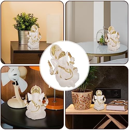 Happyyami Elephant Head God Statue Home Decor