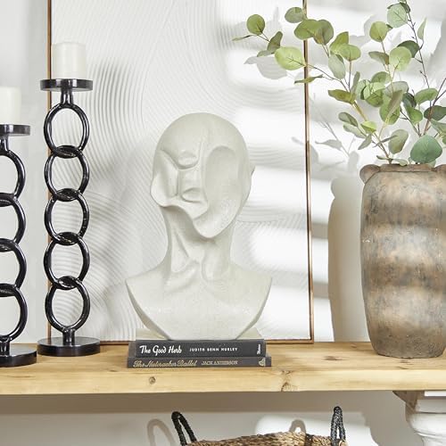 Deco 79 Cubist Inspired Ceramic Statue Head Decor