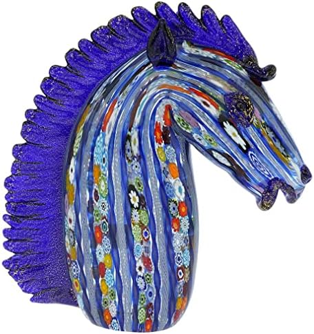 Glass Of Venice Murano Art Glass Horse Head Statue