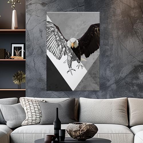 EGD American Eagle Wall Art for Living Room Decor