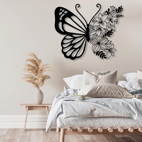 Vibrant Butterfly Metal Wall Art Decor