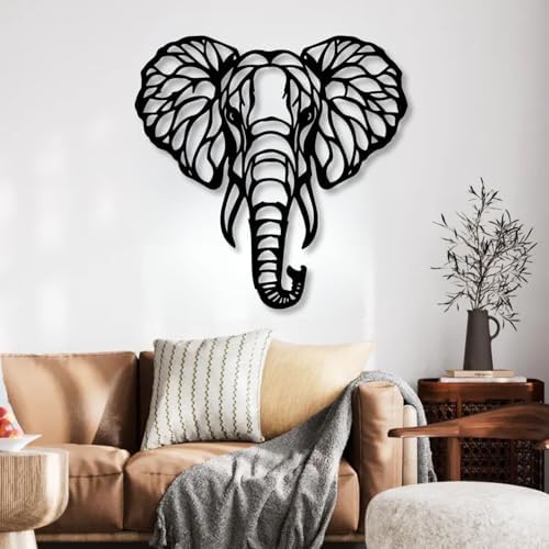 Huefoam Elephant Metal Wall Art 28x28