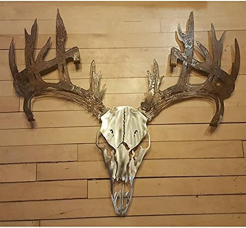 3D Metal Wall Art Deer Bucks Head - Rustic Decor Sticker