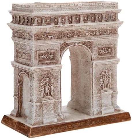 French Arc de Triomphe Resin Sculpture Statue Gray