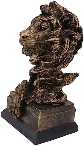 Vivid Head Sculpture Lifelike Animal Statue for Home Decor
