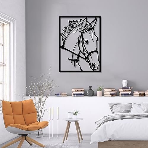 Fayholy Horse Metal Wall Decor Rustic Wall Art