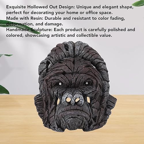 Gorilla Head Sculpture 63in Modern Home Decor Statue