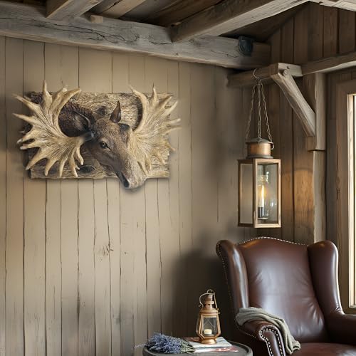 NUOYI PIEIN Moose Head Wall Decor 126 Inch Statue