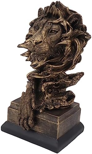 Vivid Head Sculpture Lifelike Animal Statue for Home Decor