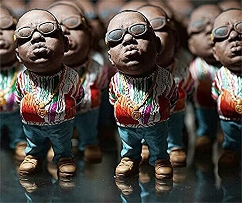 Hip Hop Resin Sculptures - 5PCS Rap Star Decor
