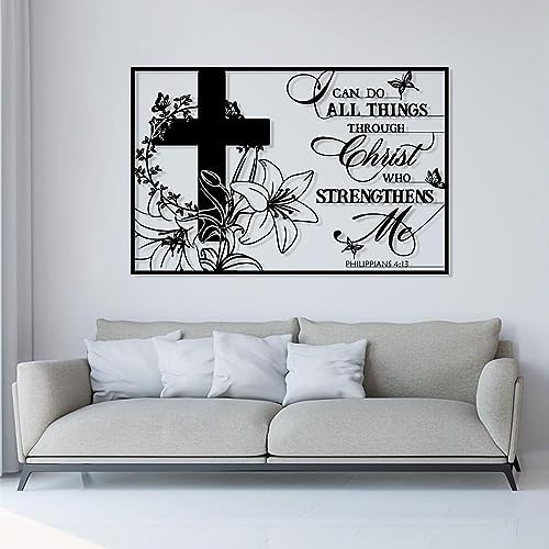 Christian Butterfly Metal Wall Art 40x26 Inches
