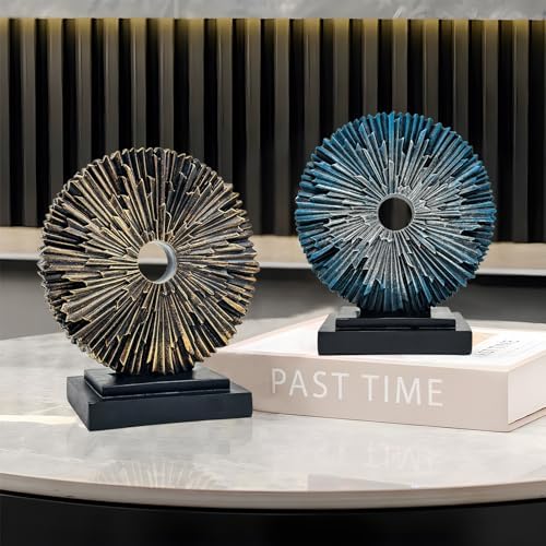 Abstract Black Copper Statue for Home Office Decor