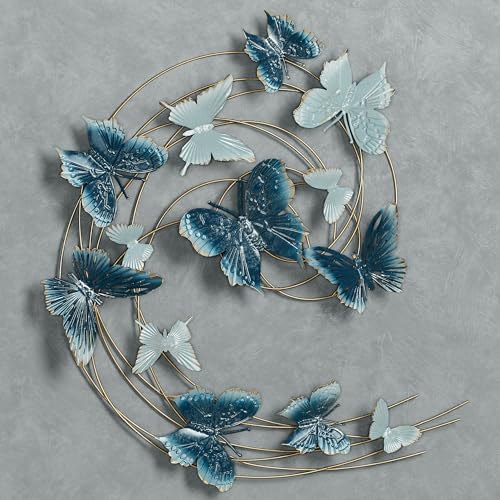Touch of Class Butterfly Journey Blue Wall Art Sculpture 1