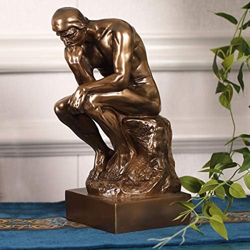 Magicsculp The Thinker Statue Cold Cast Bronze 12 Inch Collectible