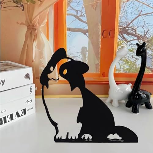 Minimalist Dog Metal Wall Sculpture Art Decoration