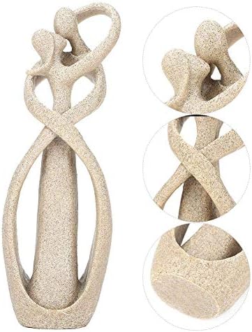 Walfront Eujgoov Sandstone Resin Couple Statue