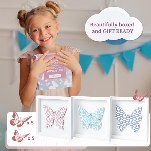 TideAndTales Butterfly Wall Decor Set of 3