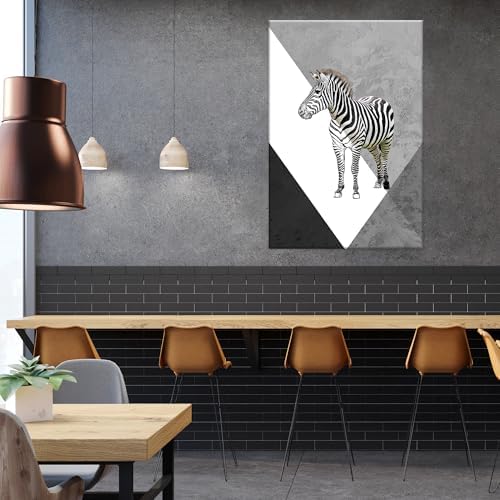 EGD Zebra Wall Art for Modern Living Room Decor