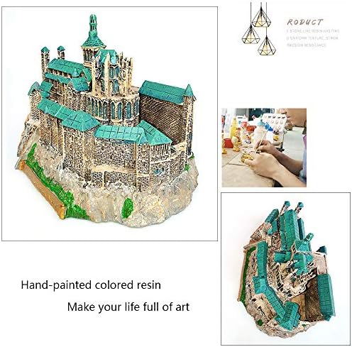 Mont-Saint-Michael France Statue Desktop Decor Resin