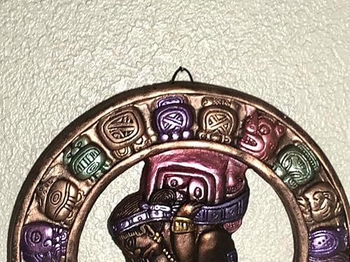 Mayan Calendar Wall Art Bronze Medallion