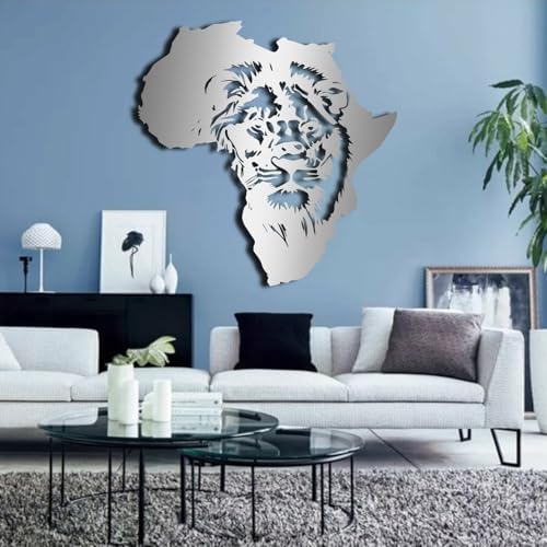 Tawinone Metal Africa Map Wall Art