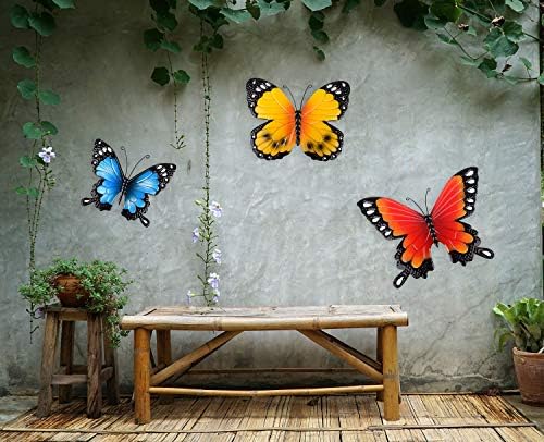 CraftyCrocodile Butterfly Wall Decor Set of 3