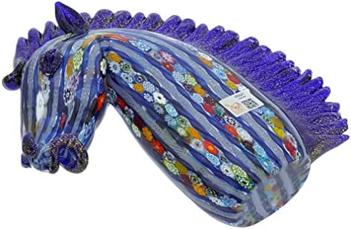 Glass Of Venice Murano Art Glass Horse Head Statue