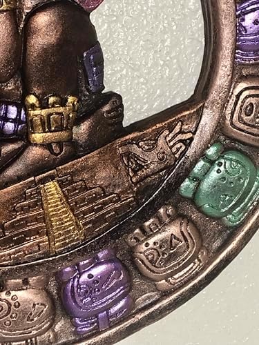 Mayan Calendar Wall Art Bronze Medallion