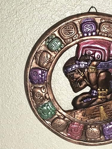 Mayan Calendar Wall Art Bronze Medallion