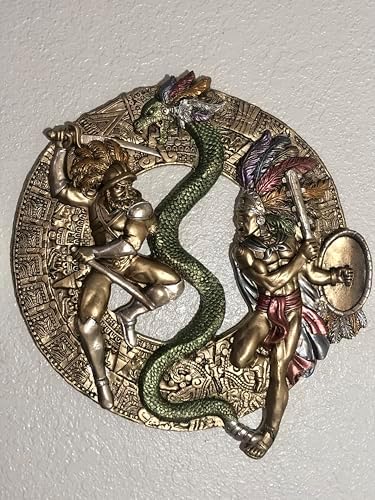 Aztec Conquista Decorative Wall Plaque Bronze Finish