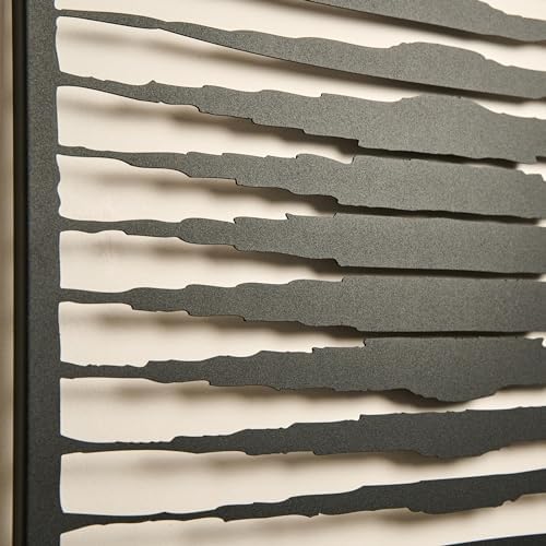 NEODECO Sun Lights Out Metal Wall Art - Black Small