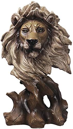 FUNSXBUG 11 Inch Resin Lion Statue Home Decor