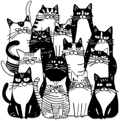 Xedatric So Many Cats Metal Wall Decor