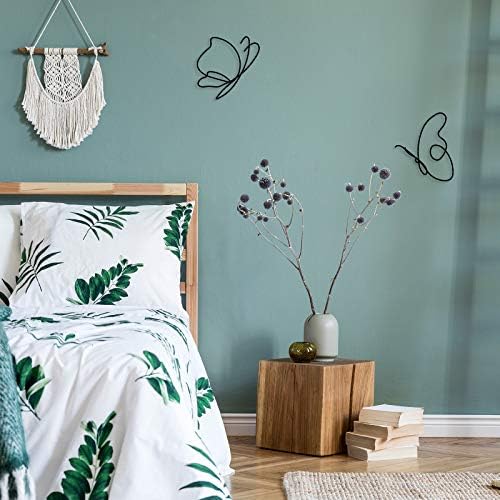 Hotop 5 Piece Butterfly Metal Wall Art Decor Set