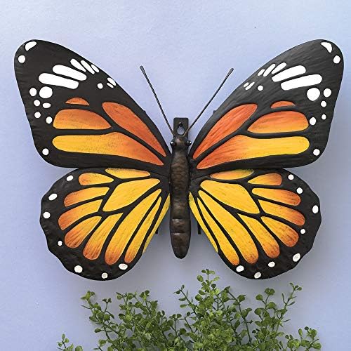 Bits and Pieces Metal Monarch Butterfly Wall Art Sculpture