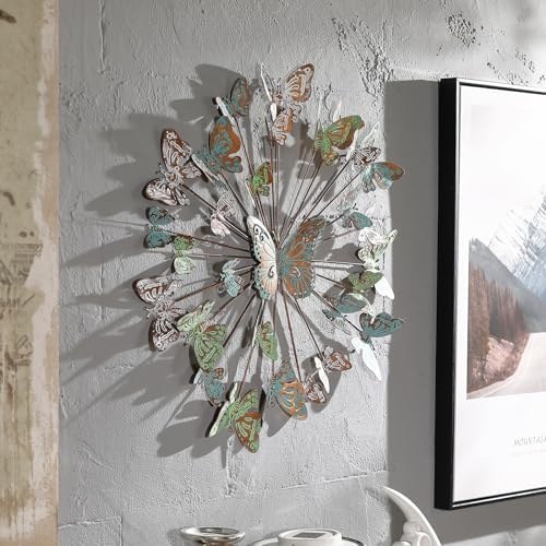 XAONIEN Large Metal Butterfly Wall Art Decor